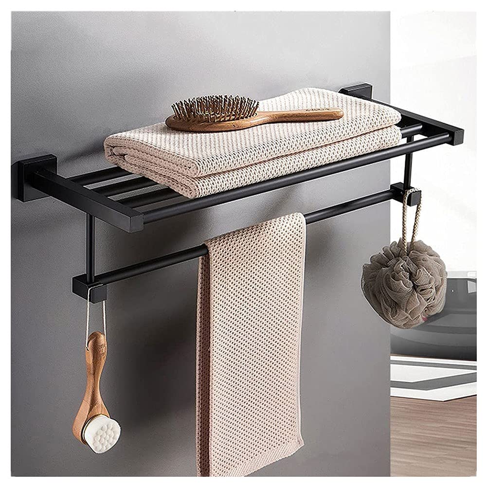 Étagère de rangement antirouille modernes avec porte-serviettes de salle de bains