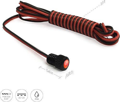 Miniatura 5 de Montaje del LED con pernos, Rojo LED