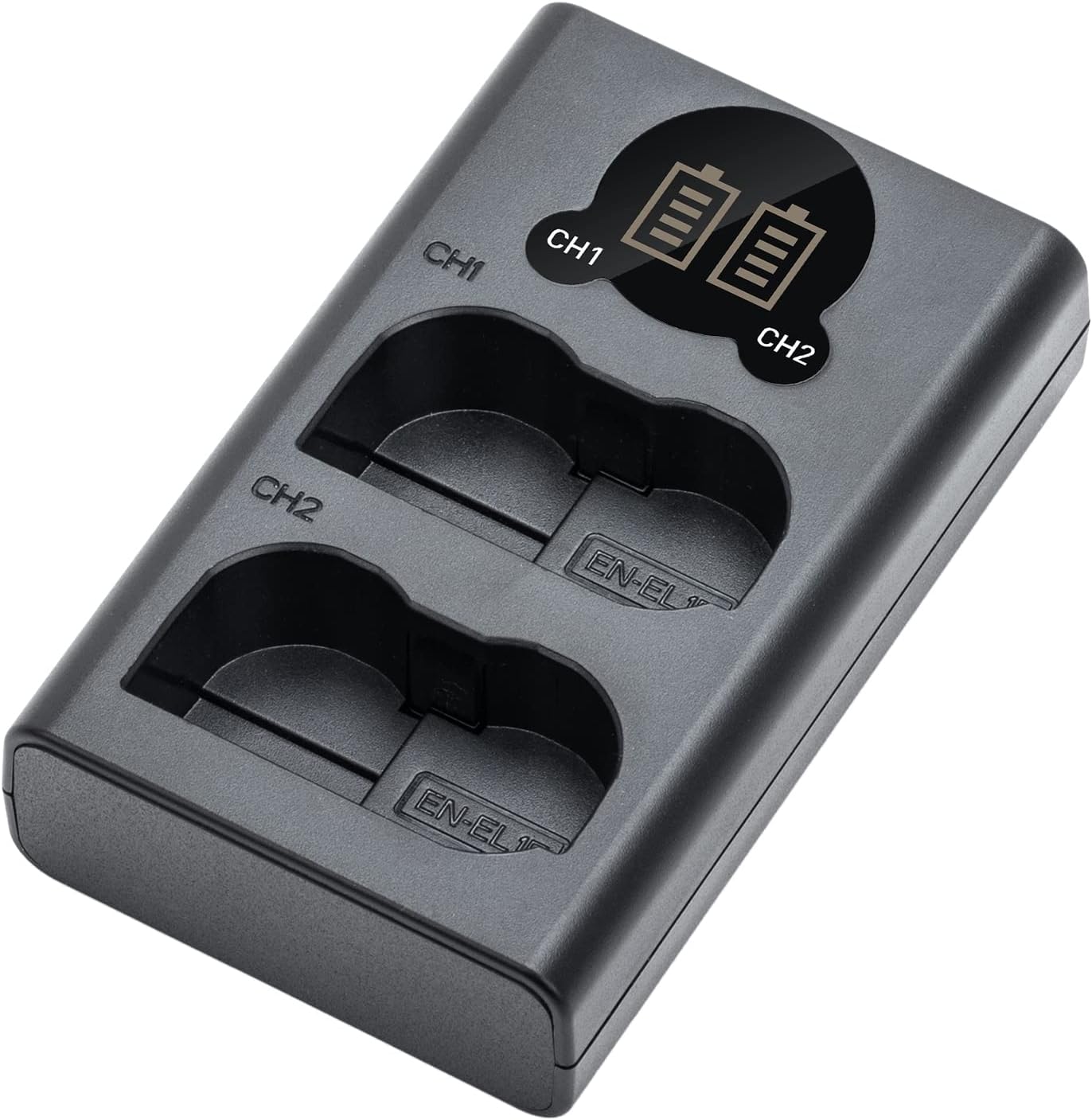 Kimaru ENEL15 Battery Charger, Double Slot ENEL15 Charger for Nikon MH