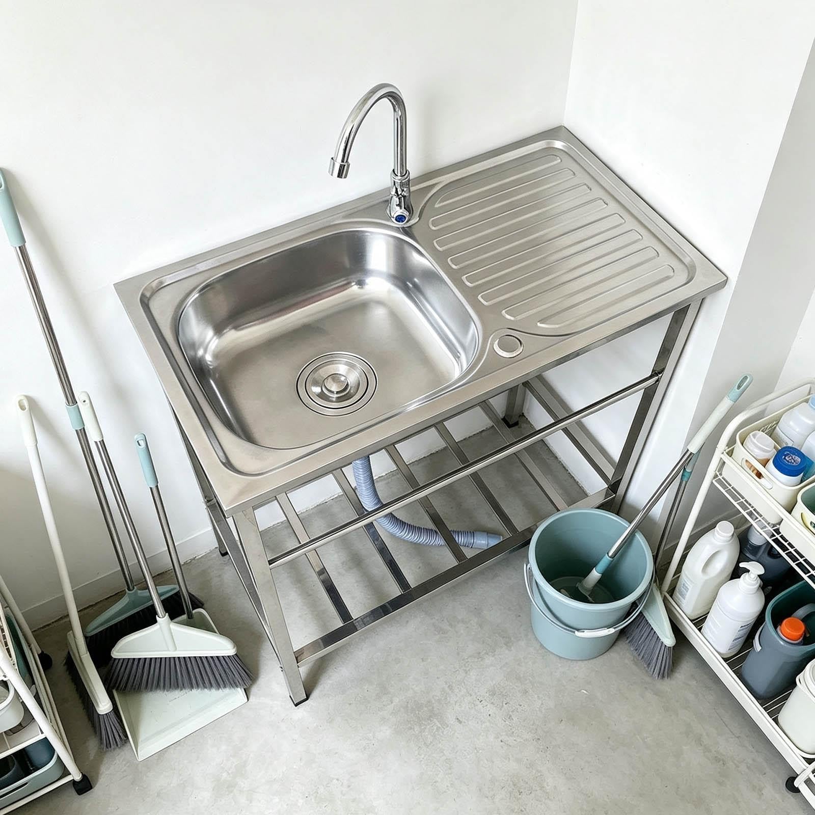 Catering Lavello In Acciaio Inox Lavabo per Cucina Commerciale Indipendente
