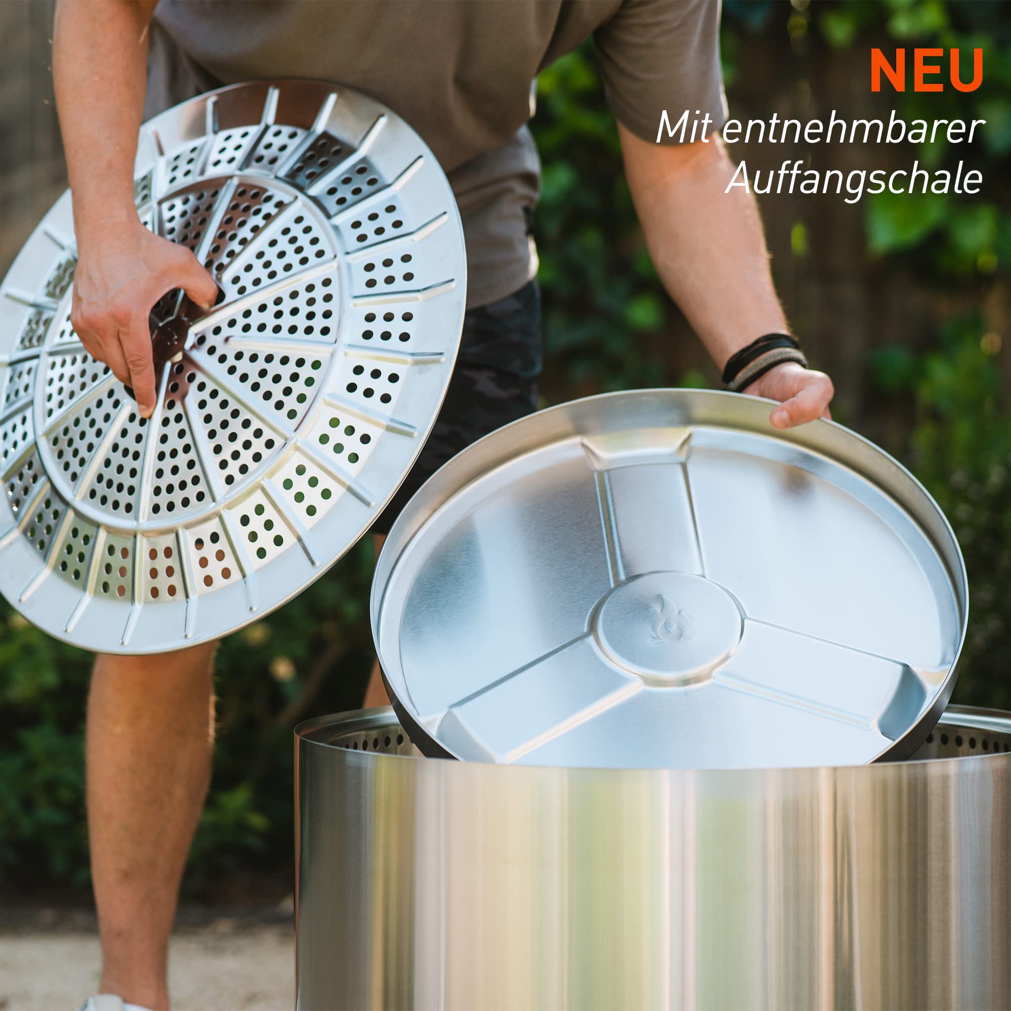 Solo Stove Feuerschale Yukon Essential Set 2.0 | Inkl. Feuerstelle,  Standfuß, Deckel, Raucharme Holzverbrennung, Herausnehmbare Auffangschale,  Outdoor Feuertonne, 68,5 x 50,5 cm, 18,3 kg : Amazon.de: Garten