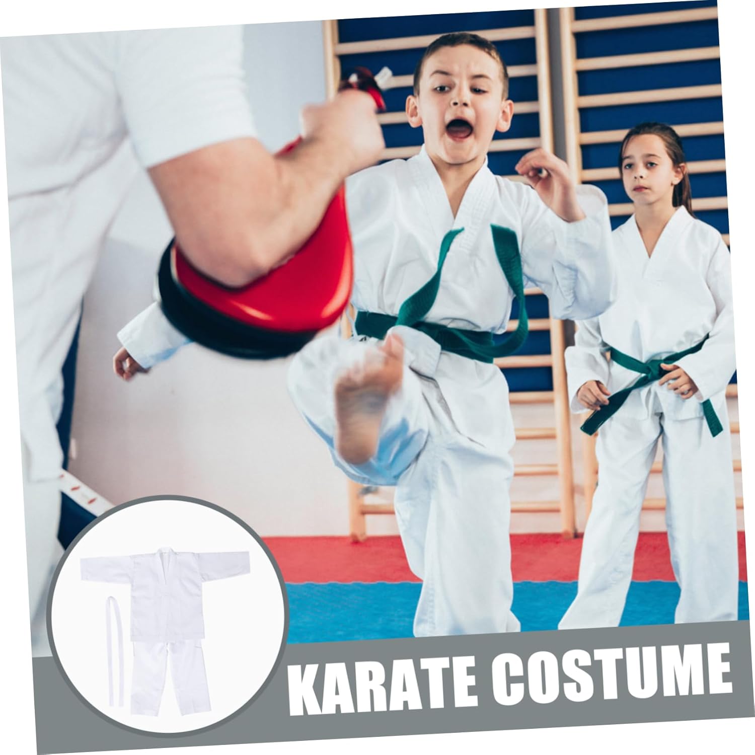 1set Reusable Karate Uniforms for Adults and Youth Judogi Training Clothes Portable Waist Belt Breathable Material for Comfortable Martial Arts Practice