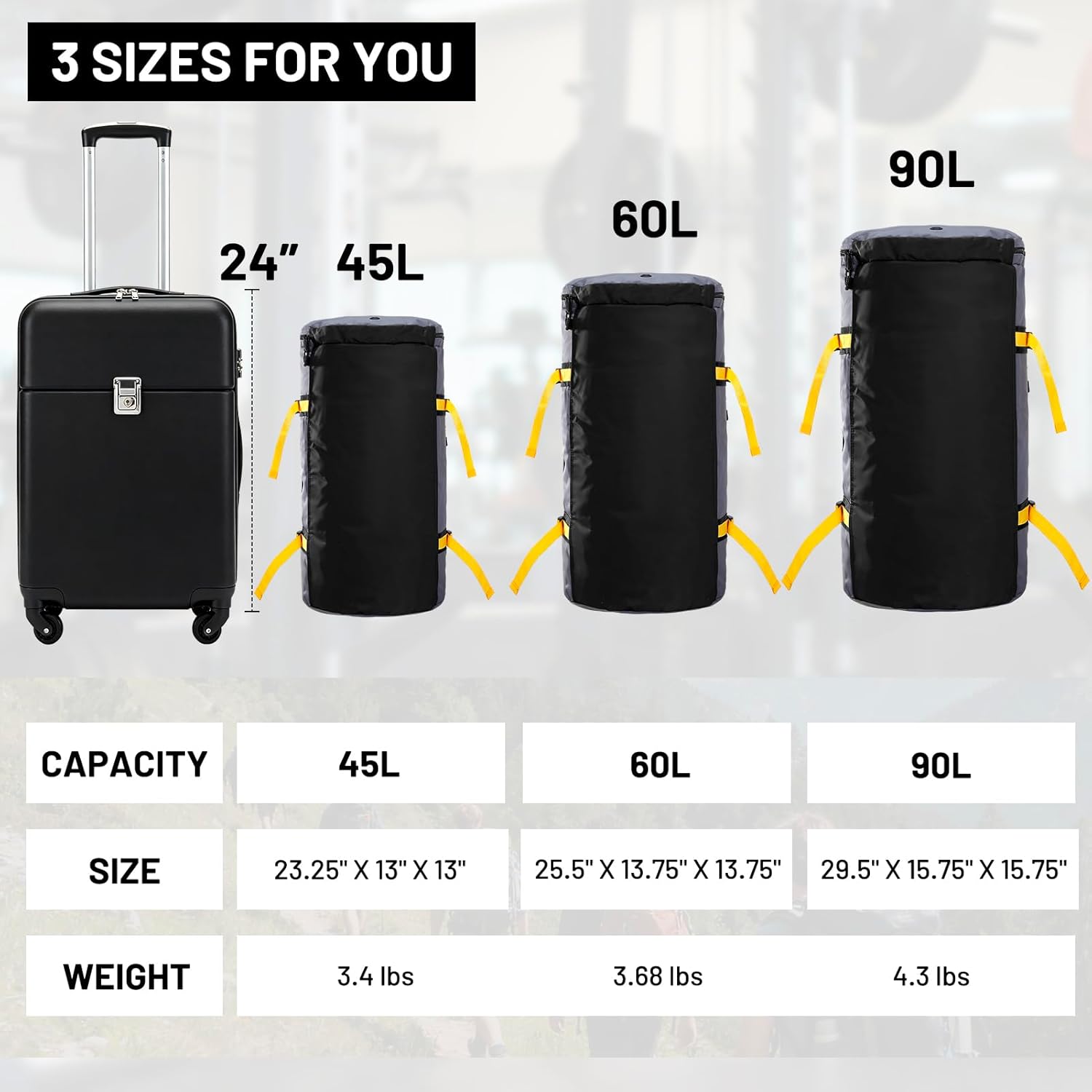 MIER Large Duffel Backpack Sports Gym Bag with Shoe Compartment, Heavy Duty and Water Resistant, Gray, 45L - Image 6