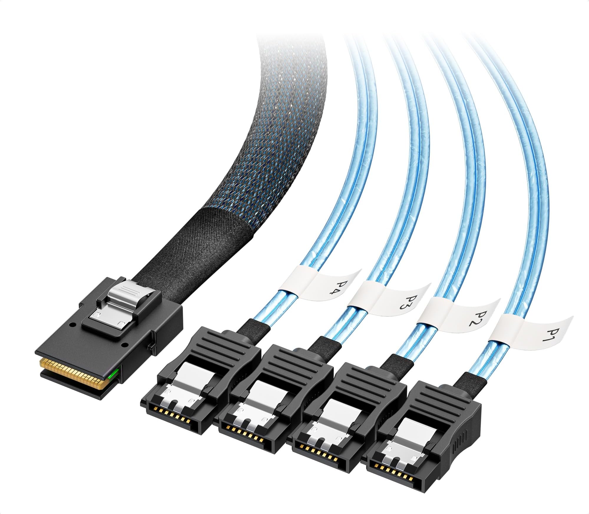 Cable Matters Internal Mini SAS to SATA Cable, SFF-8087 to 4x SATA, 1m