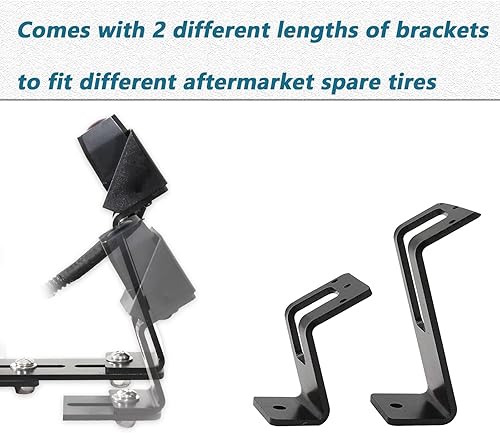 Miniatura 4 de EWAY Classic 3.0 - Cámara de respaldo ajustable para Jeep Wrangler JK JKU Rubicon Sahara Sport Unlimited 2007-2018, carcasa de metal resistente,