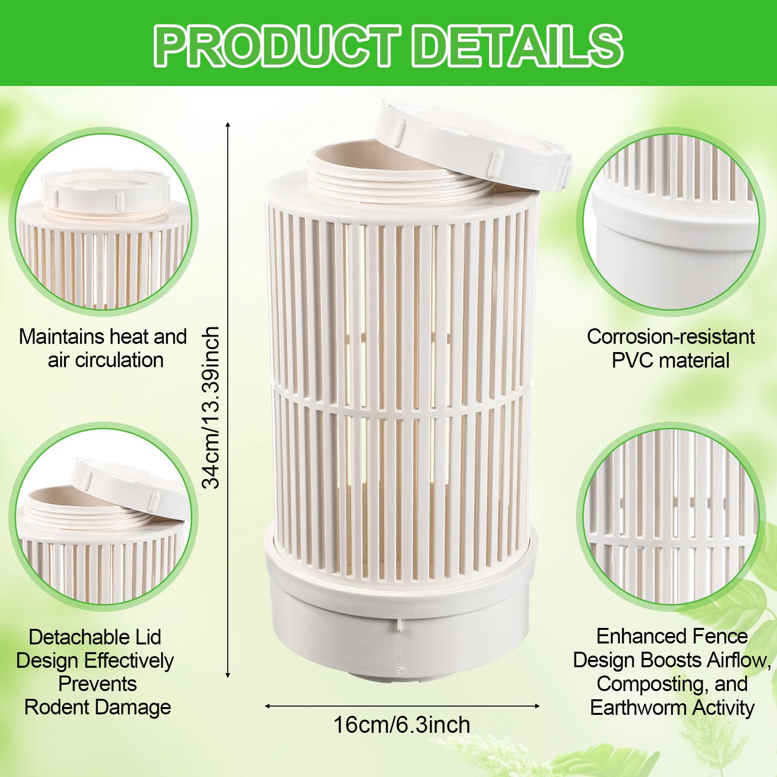 Snapklik.com : Blosssound 2 Pcs Inground Worm Composter Outdoor Farm ...