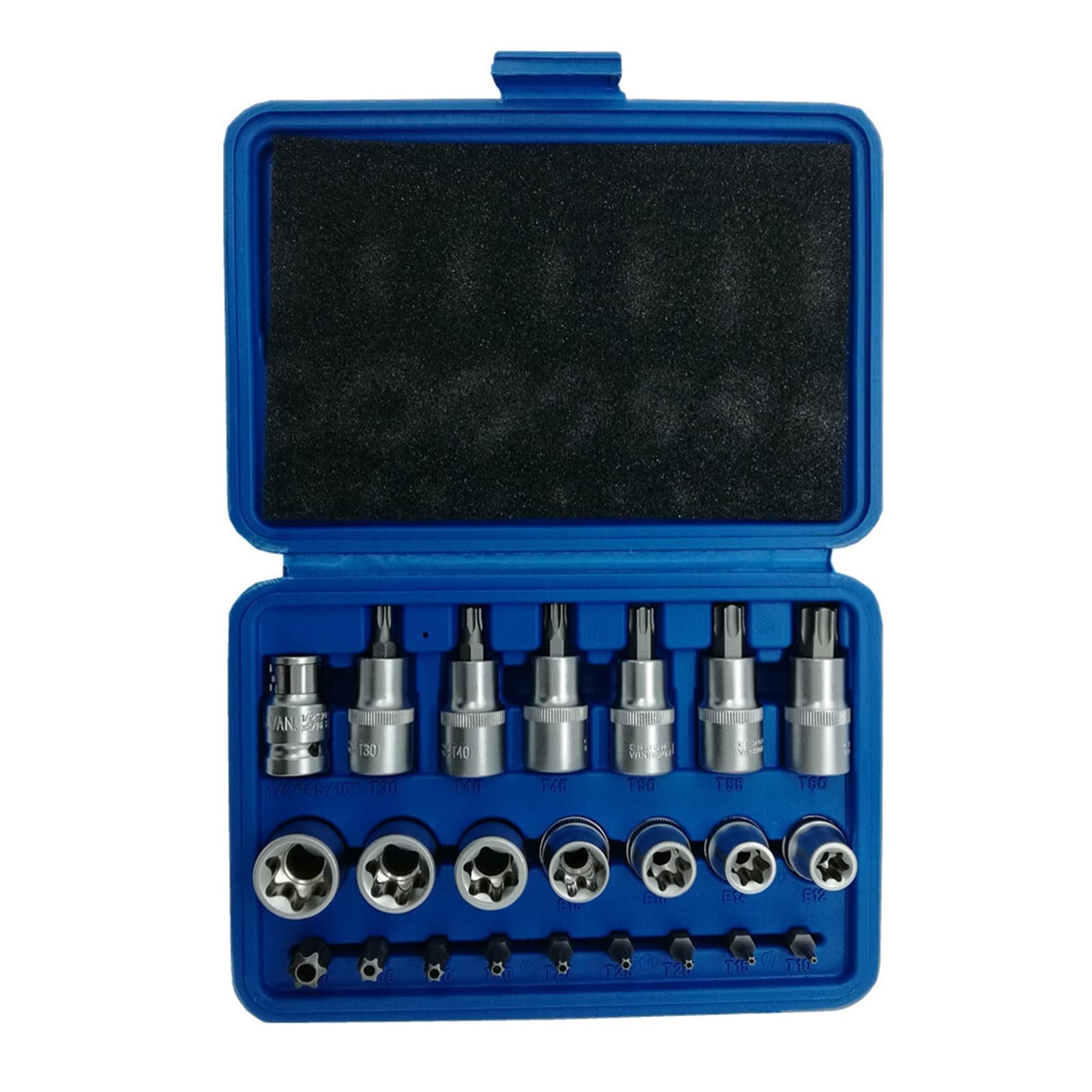 2. 3 pc. Bit Socket Set 1/2 "Gniazdo bitowe Cr-v e Zestaw bitów Torx Socket Socket Socket