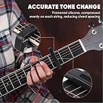 AARVI Guitare Capo 6-String pour Acoustique & Guitares électriques - Pince universelle avec 4 Picks Premium - Compatible avec Ukulele, Banjo, Mandolin (Noir)