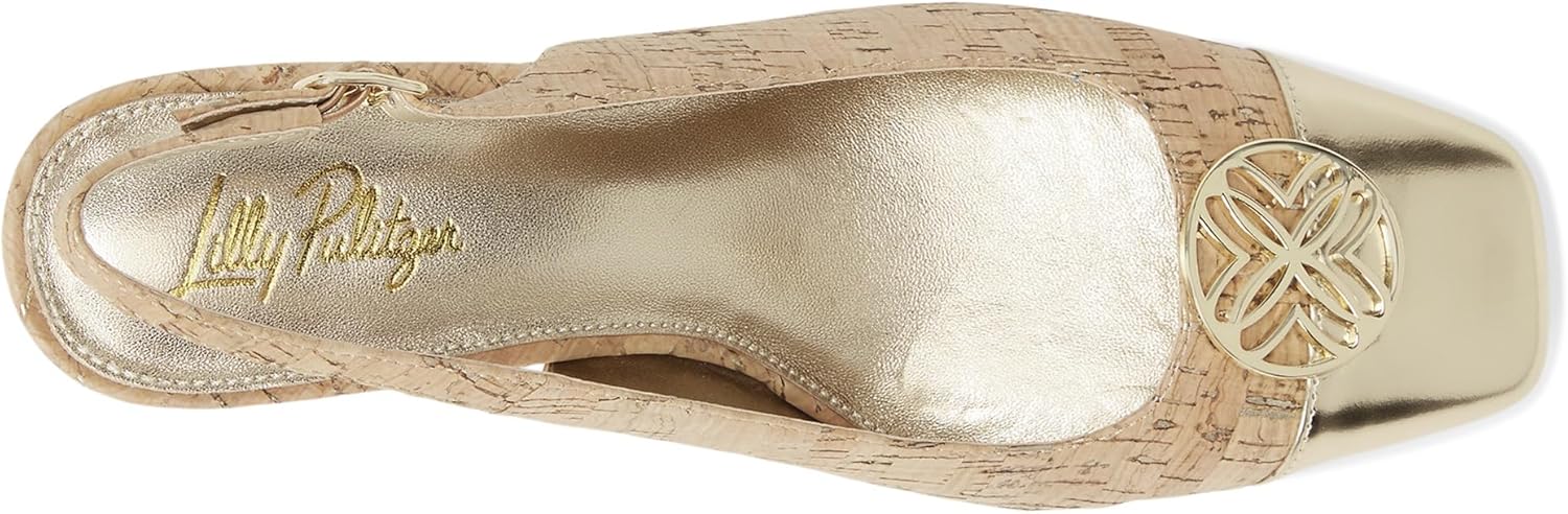 Lilly Pulitzer womens Mari Cork Slingback Pumps