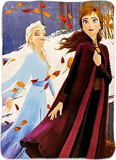 Disney Frozen Princess Elsa Braid On Shoulders Throw Blanket