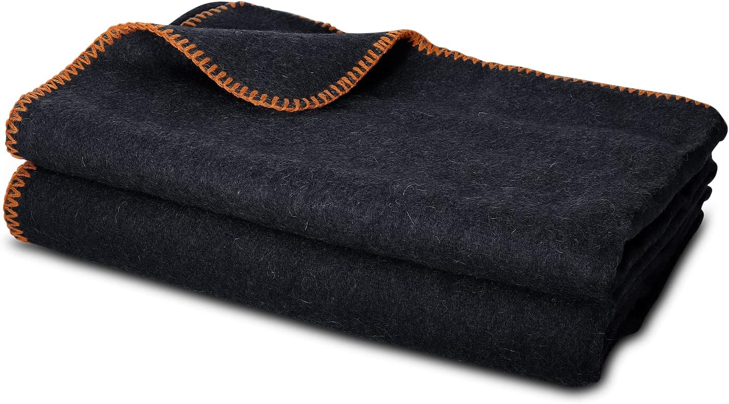 Jmr Usa Inc. Military Wool Blanket for Camping, Emergency