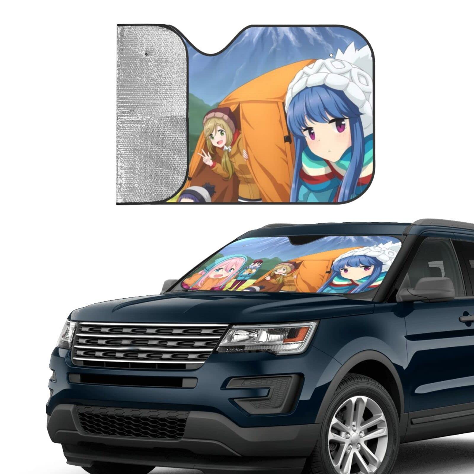 Amazon.co.jp: ゆるキャン△ サンシェード サンシェード車フロント