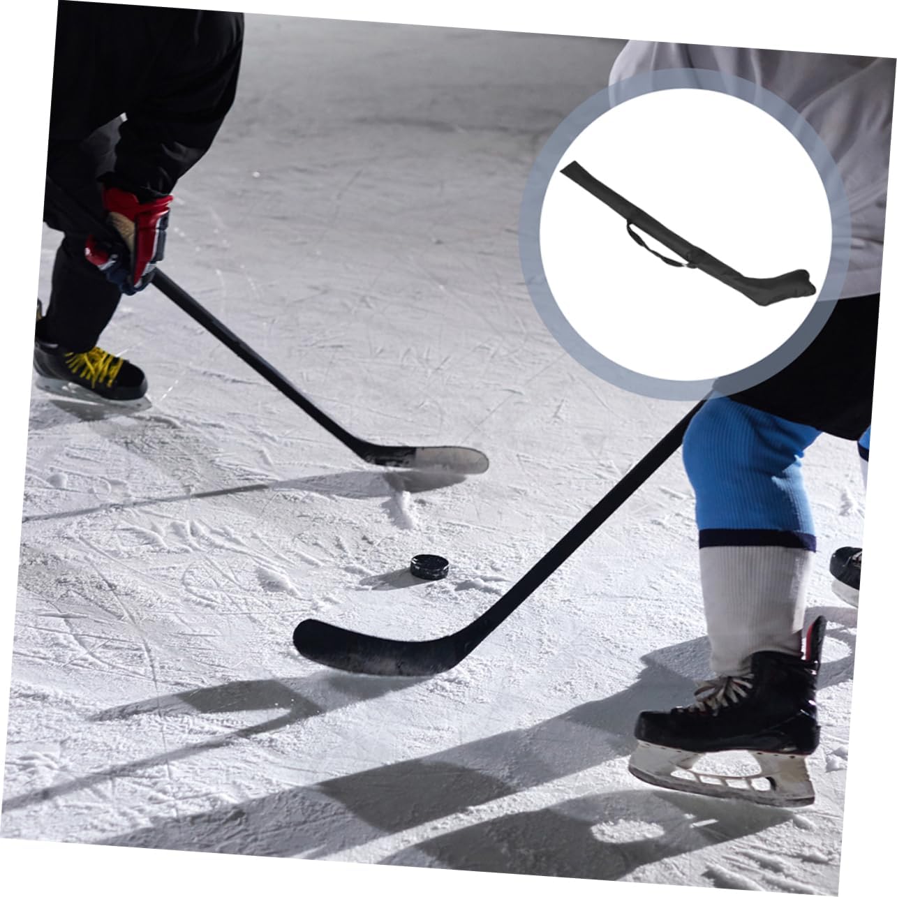 Mikikit Outdoor Hockey Stick Bag for Ice Hockey Equipment Storage Easy Zipper Closure Portable Carrying for Travel and Storage Needs