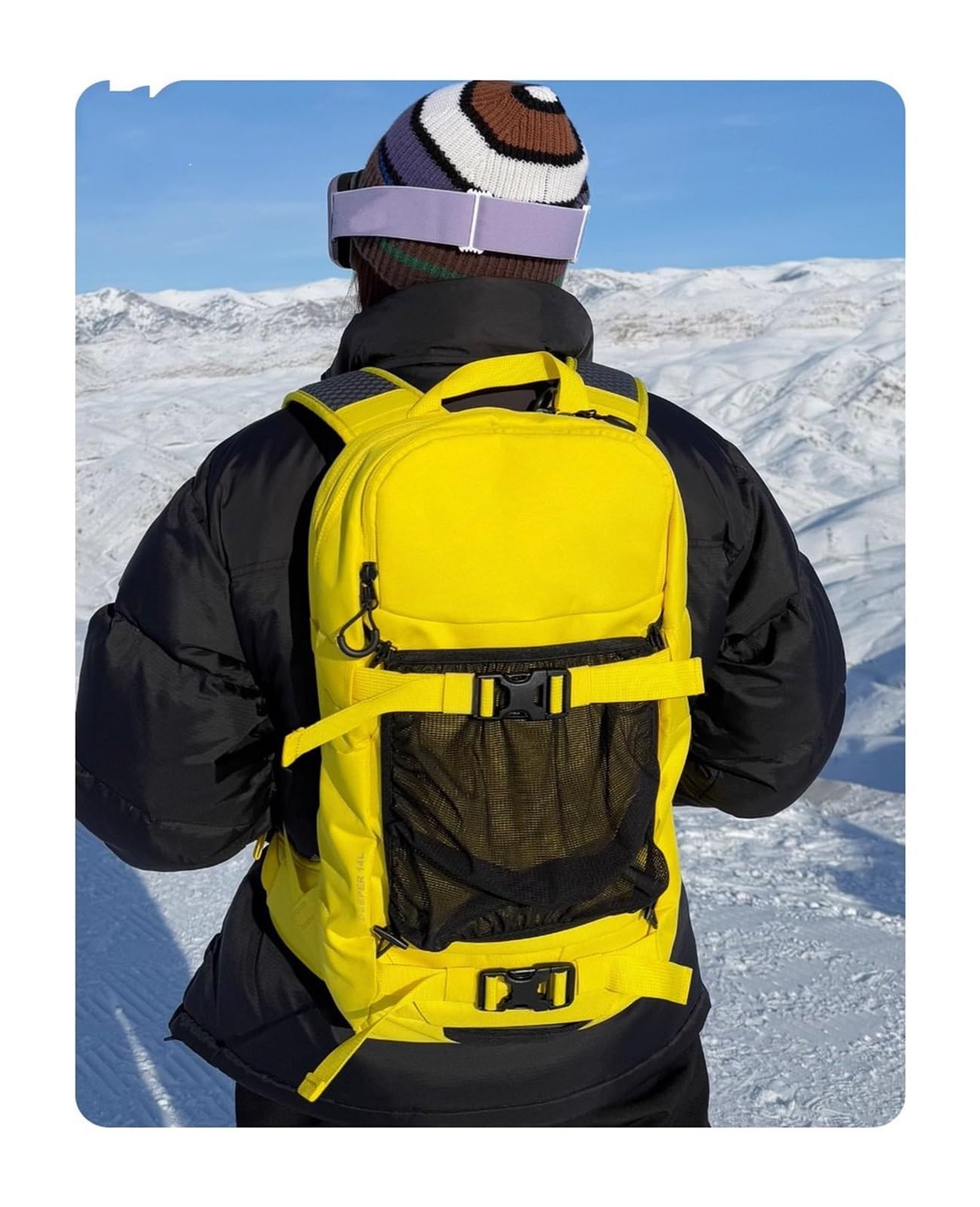 Zaino da sci alpinismo per uomo e donna, leggero, per snowboard, sci di fondo, escursionismo e alpinismo