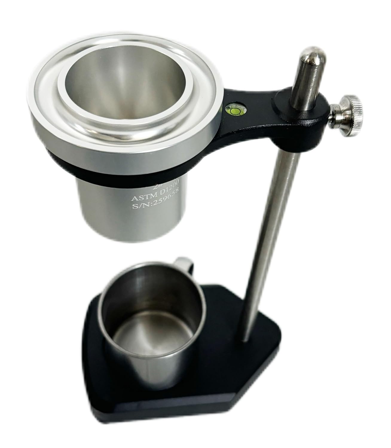 NO.4 Ford Cup with Stand Ford Viscosity Flow Cup with Hole Diameter 4.10 mm Measuring Range 70-370 CST Outflow Time 20-105 sec