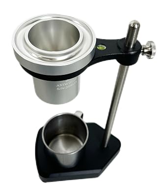 Ford Viscosity Cup with Stand Viscosity Cup No.2 Ford Cup with ASTM D 1200 Standard Diameter of Hole 2.80mm Measurement Range 25-120 CST