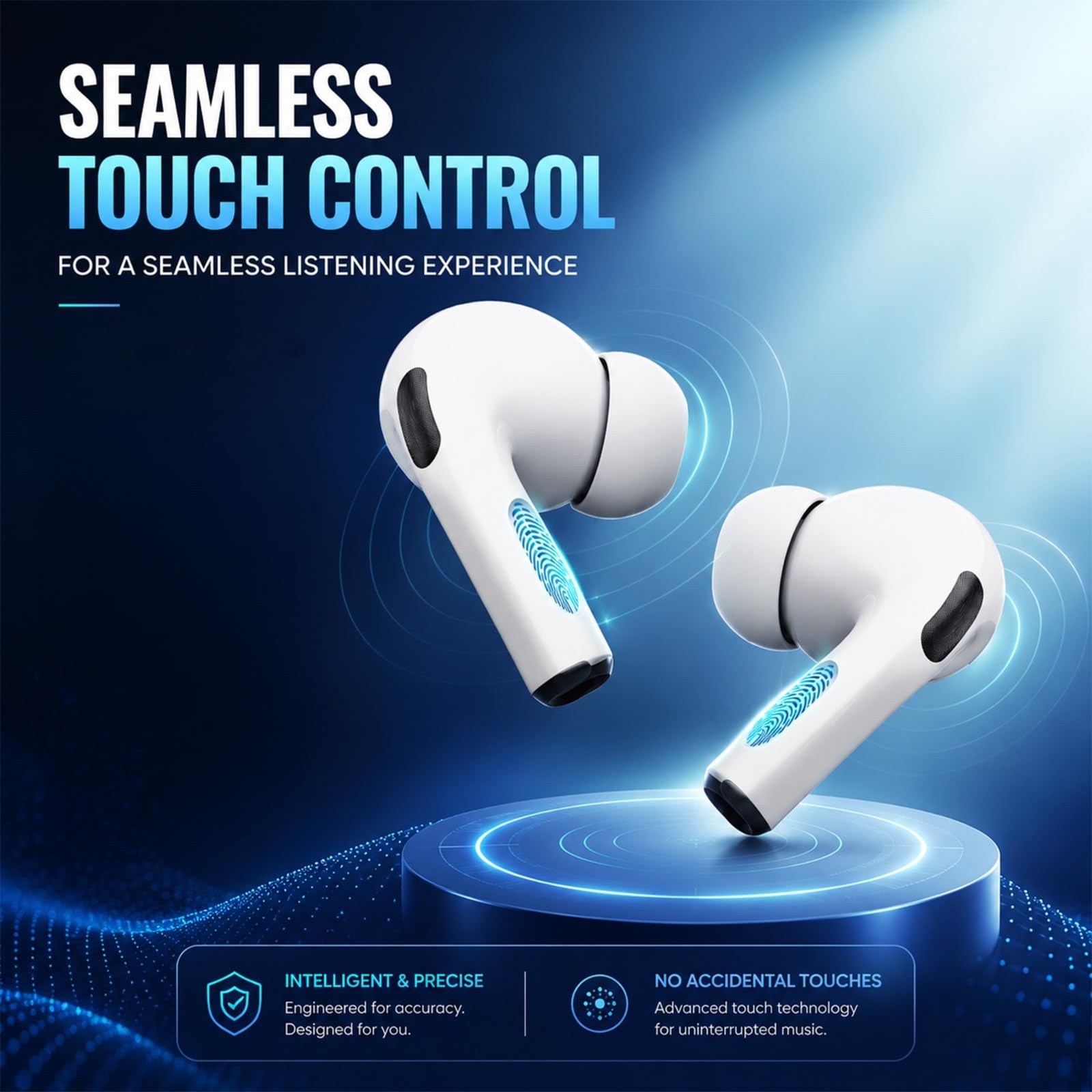 Kratos TW02 Ear Buds Wireless with 60H Playtime, Noise Isolation & Clear Calls, Bluetooth Earbuds with Voice Assistant, Ear Buds with Bluetooth V 5.3 & with Type C Fast Charging, IPX5 TWS Earphones — Amazon image 2