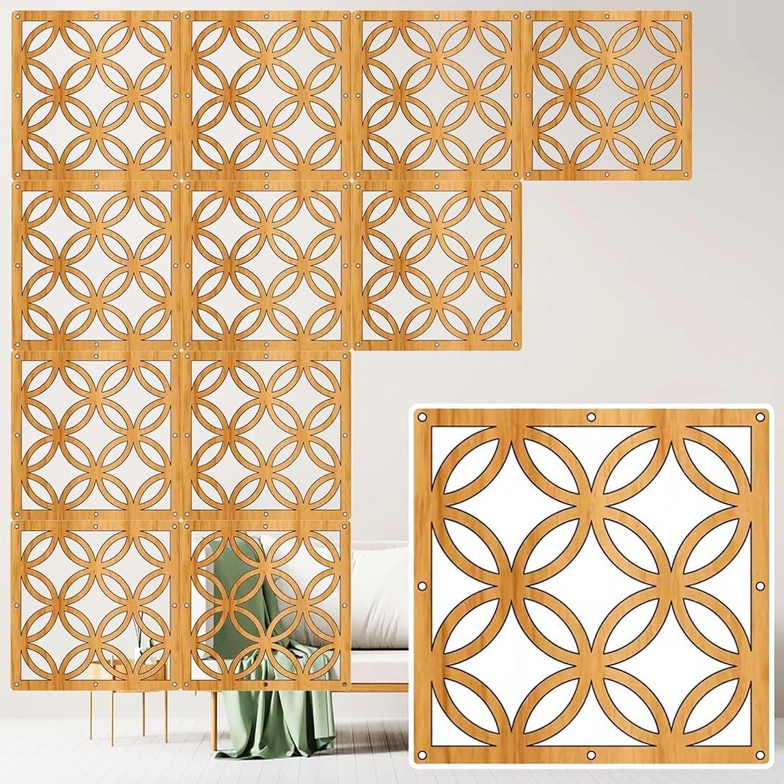 Cloisons de séparation pour bureau et appartement salon design doré