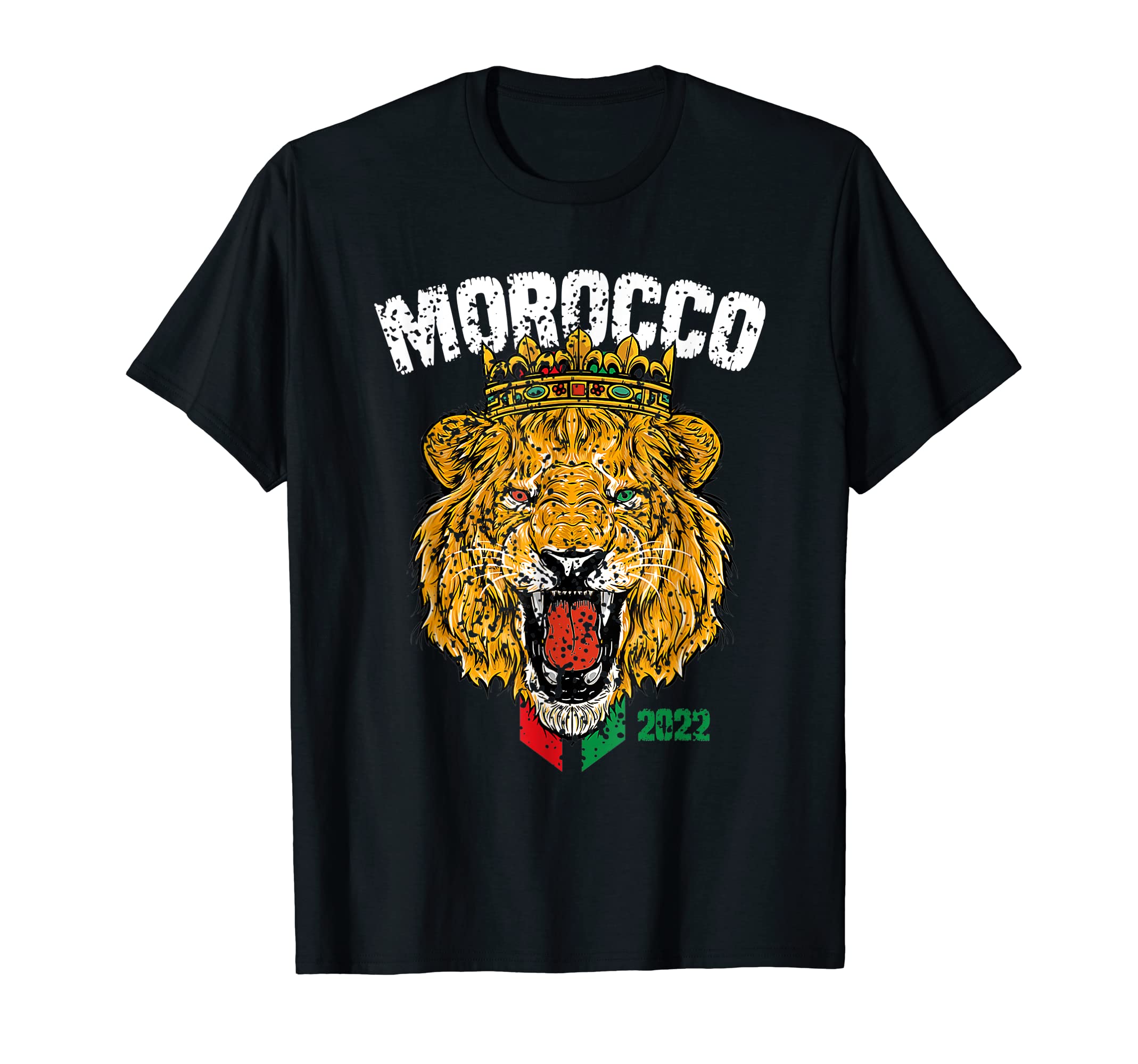 Morocco Lion Flag SportSoccer Football Proud T-Shirt