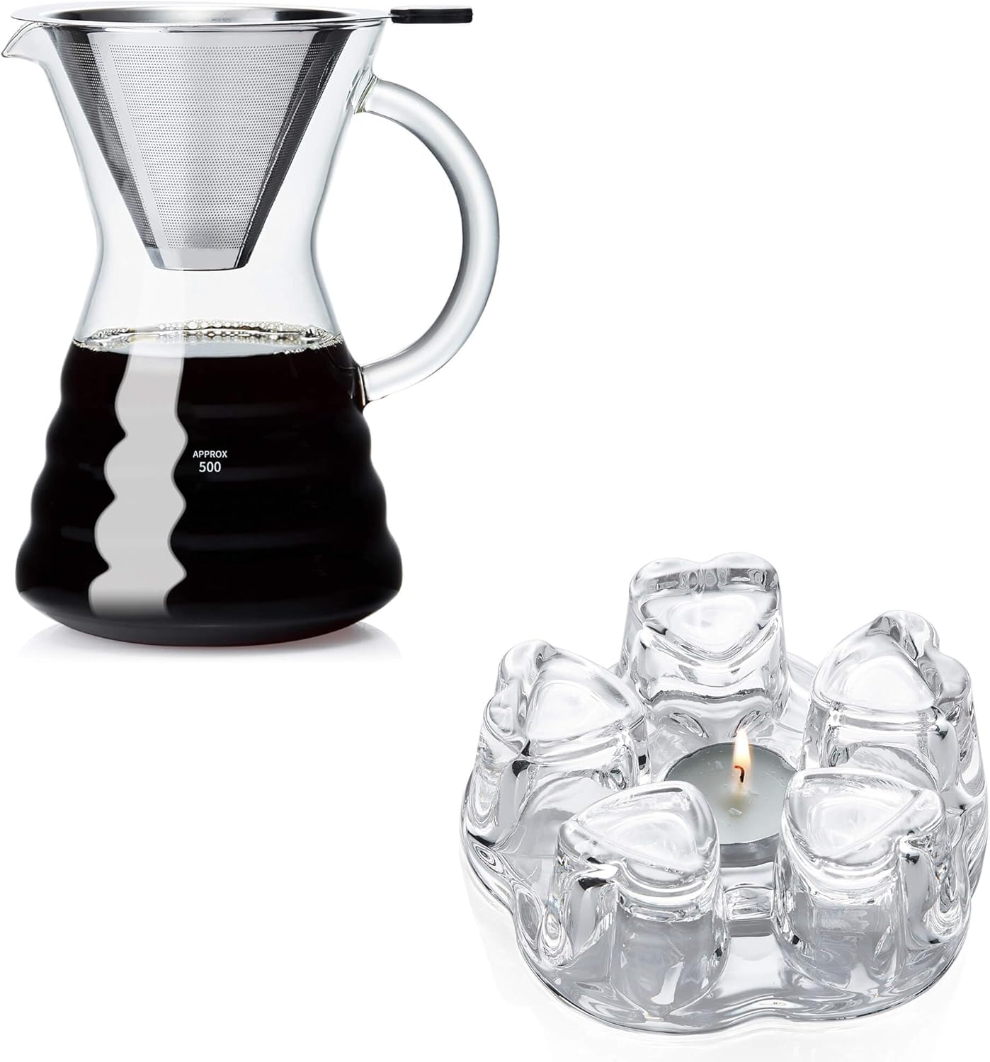 Unbreakable Pour Over Coffee Maker and Teapot Warmer