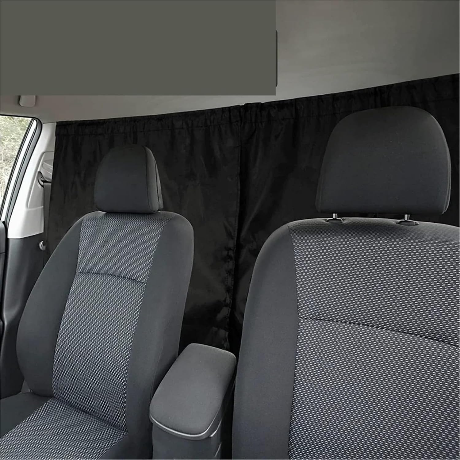 2pcs/Set Sun Shade Privacy Curtain Taxi Car Isolation Curtain Partition Protection Curtain Commercial Vehicle Car Accessories