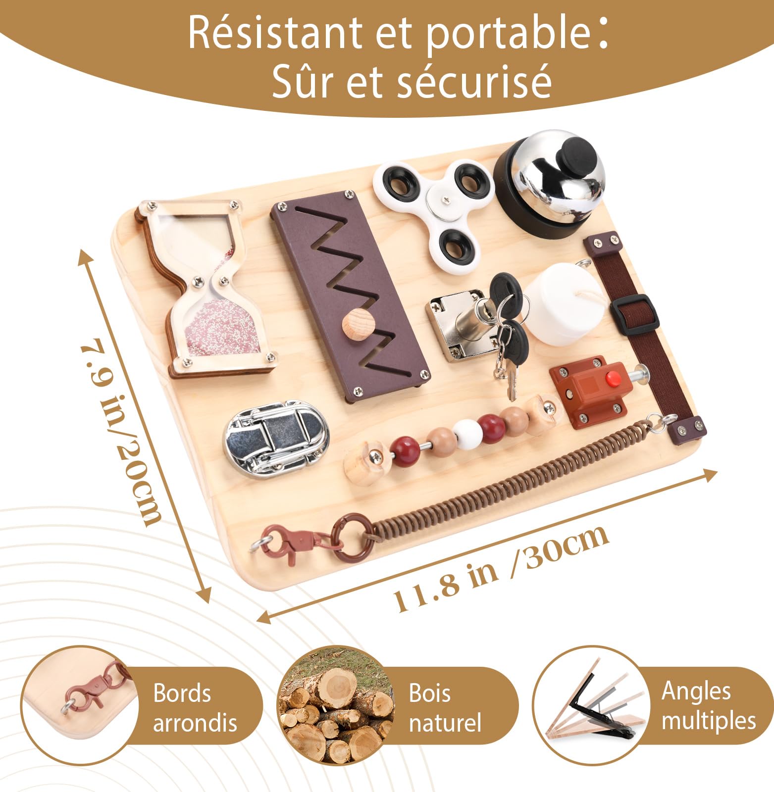 potatomato Planche d'activation pour Seniors - Entraînement ludique pour la motricité la mémoire et Le Bien-être – Jouet Montessori apaisant Contre l’anxiété l’autisme & TDAH