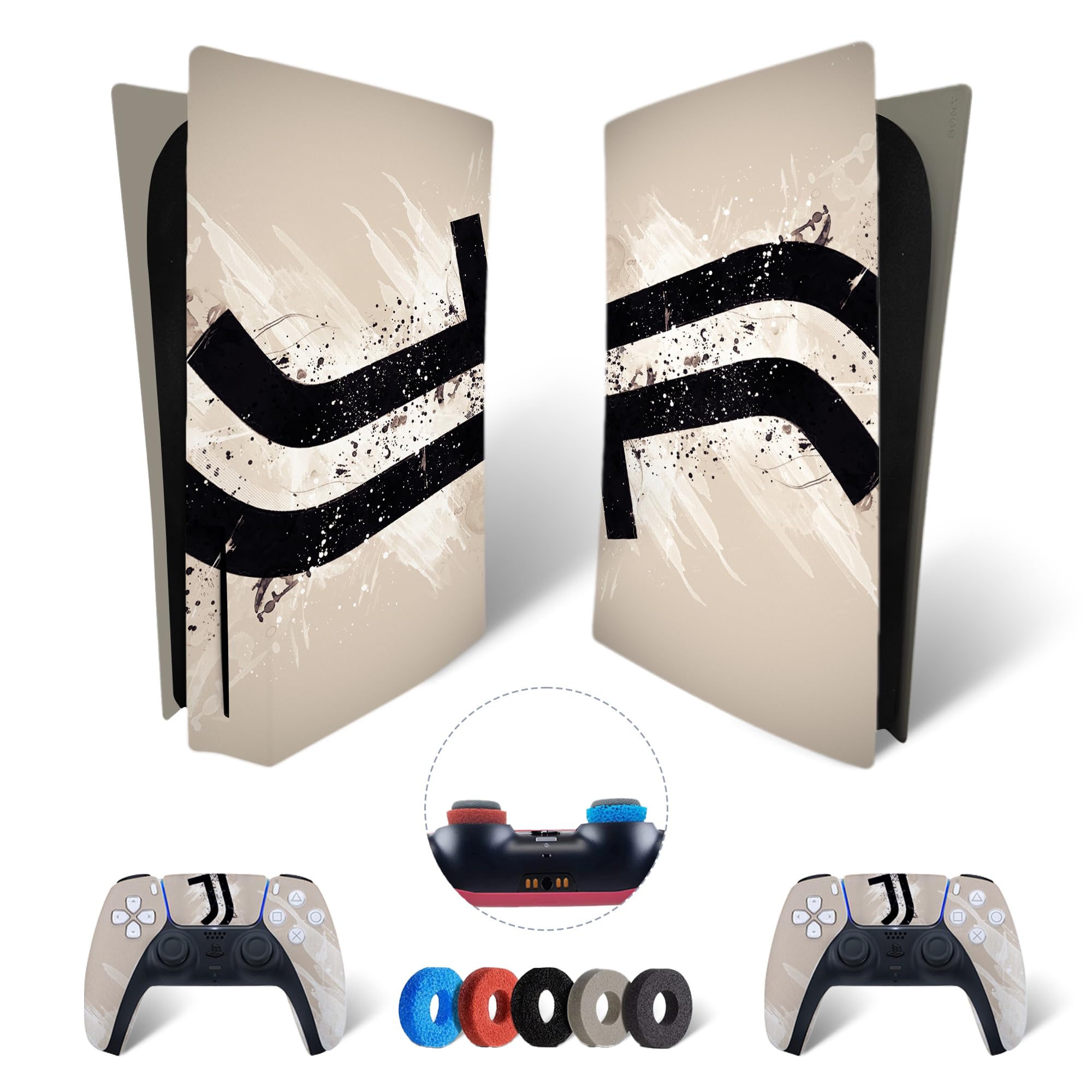Kit de vinilos Extra Resistentes MaD Vision® para PlayStation 5 (PS5) Digital| Set de vinilos Mate para Consola + 2 mandos - para Anime|Rubber|Zoro|Nami Diseño — view 51