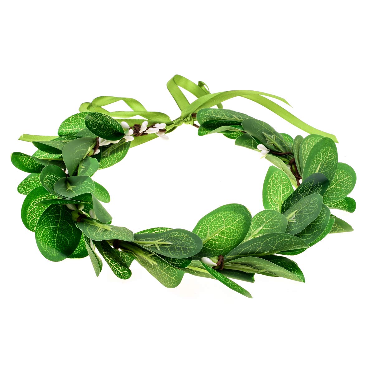 June Bloomy Greenery Leaf Crown Rustic Wedding Headpiece Bridal Headband Photo Prop