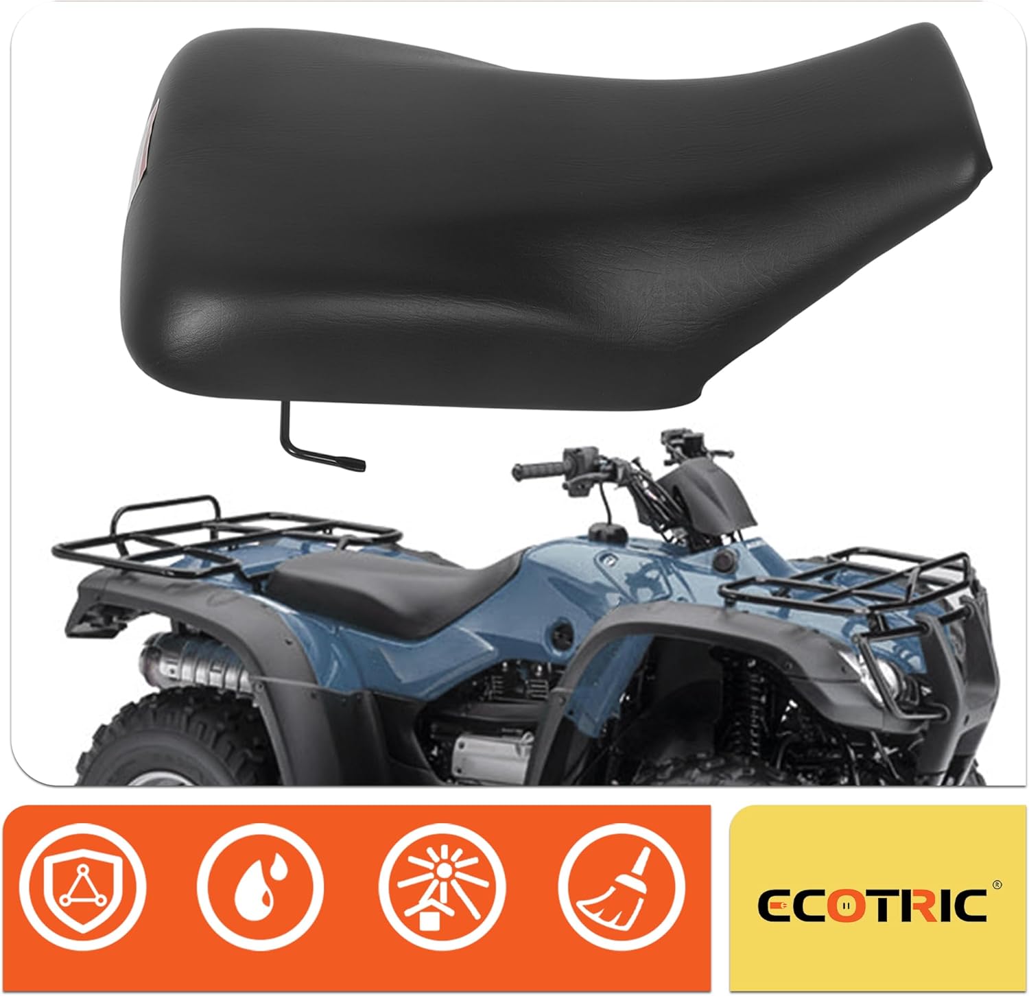 ECOTRIC New Complete Seat Compatible with 2004-2006 Honda TRX 350 TRX350 Rancher 2004-2007 Rancher 400