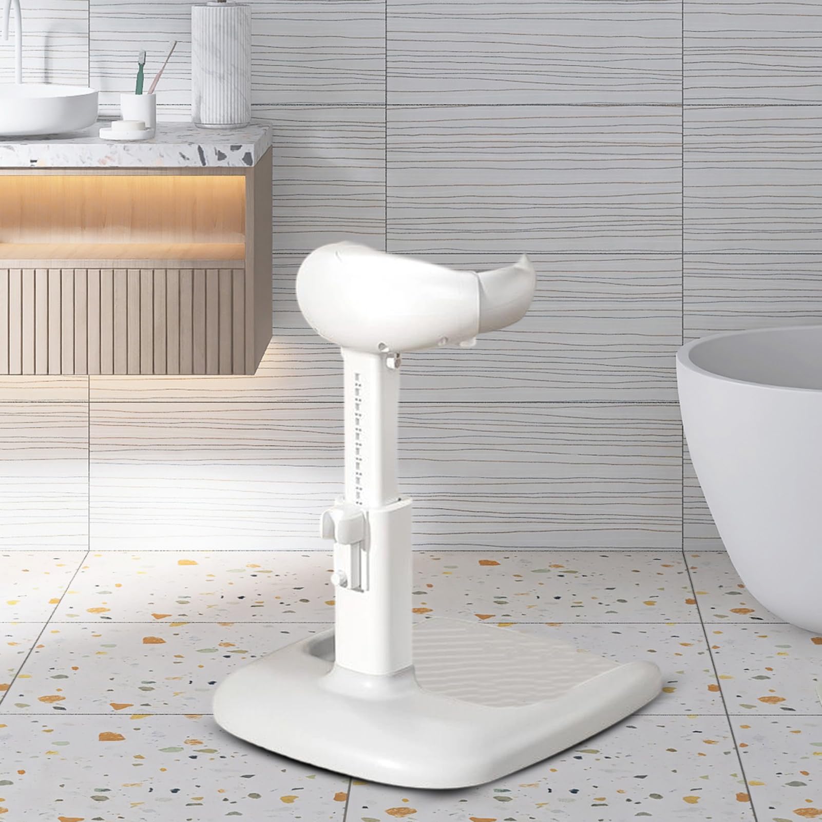 Soporte De Baño Infantil Antideslizante, Ergonómico y Adorable | Bañera Infantil para Mantenerse de Pie Para Niñas, Niños, Pequeños, Bebés, Recién Nacidos, Guardería, Ducha, Bañera, Hora