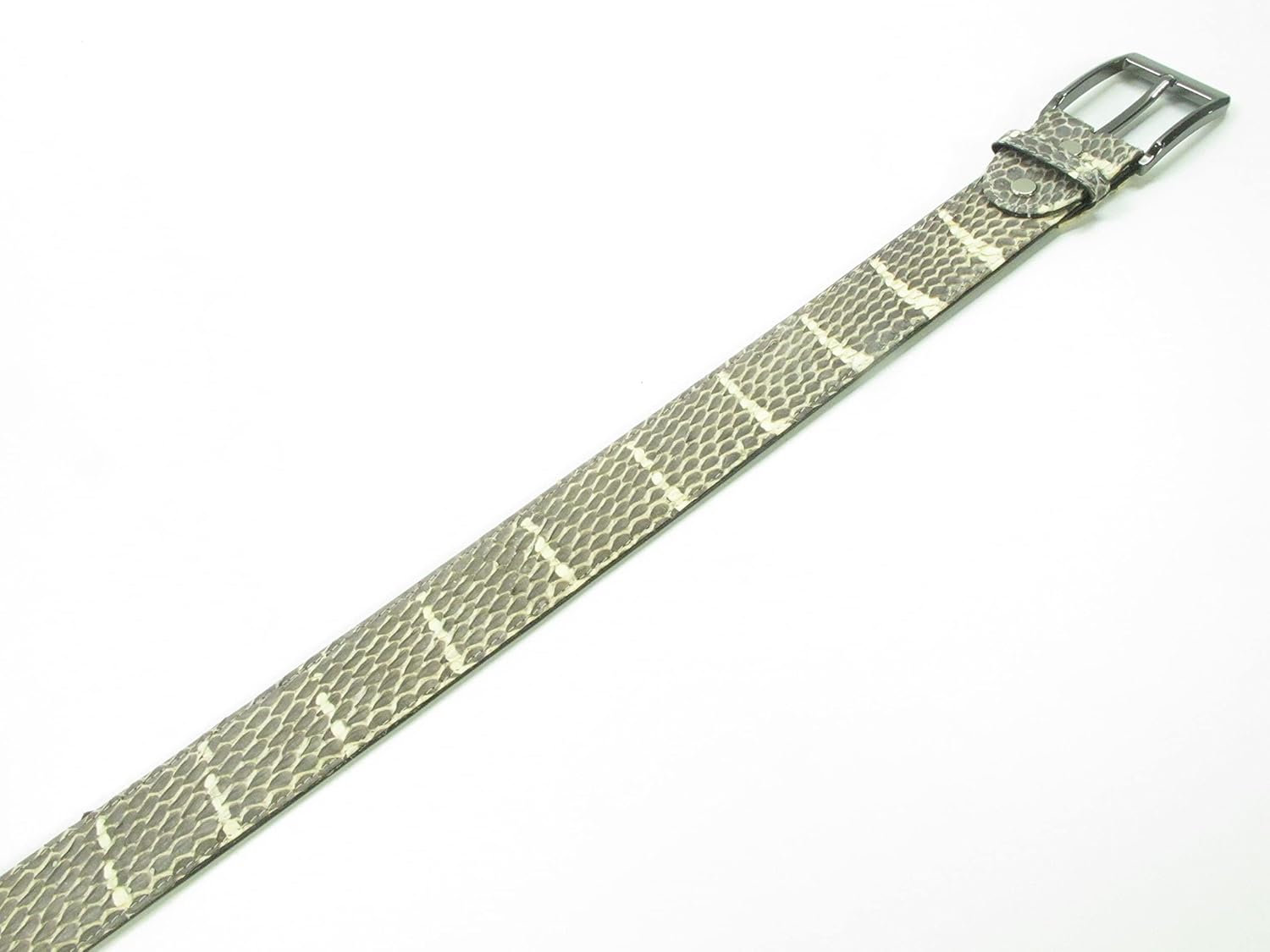 Genuine Mangrove Snake Skin Leather Casual Men's Belt 46" Long - Image 2