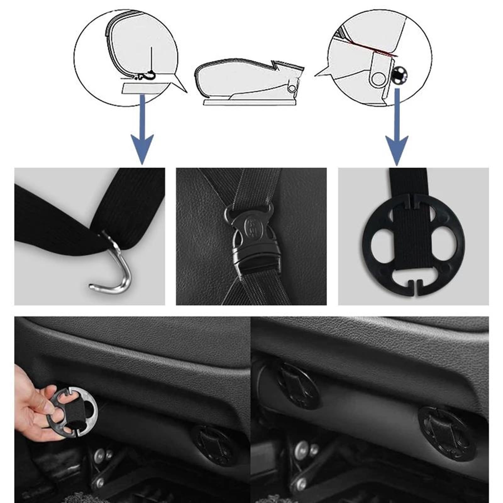 Cuero Funda Asiento Coche Conjunto De Funda Protectora Universal Deportiva para Asiento De Coche, De Cuero PU, Totalmente Envuelto, Cómodo, para Silla Fundas Asientos Coche