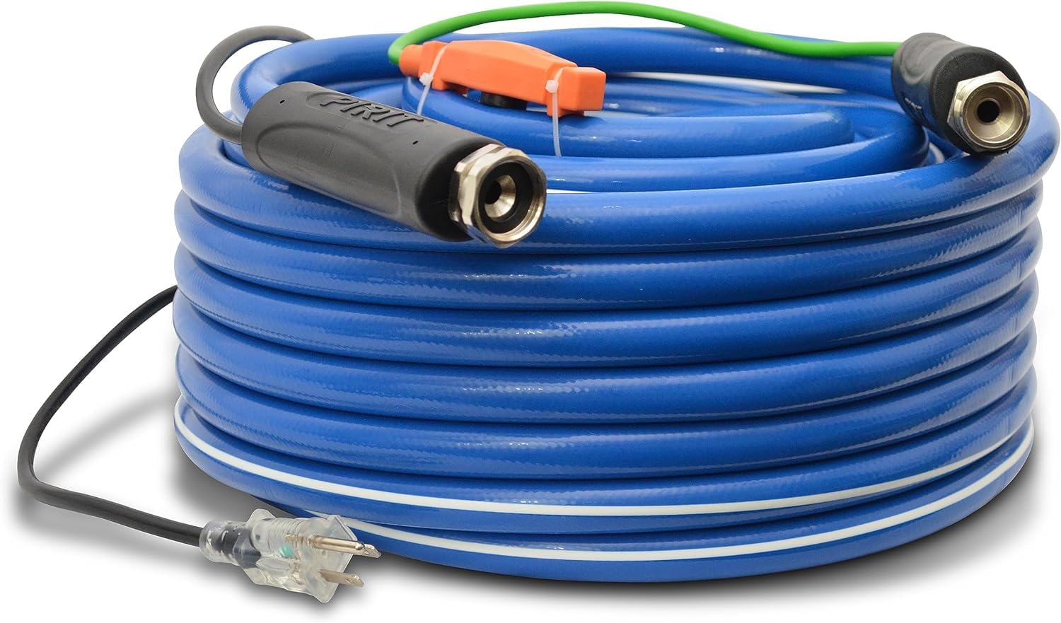 PIRIT Heated Water Hose for RV, Farm & Home - Thermostat Controlled -40°F Freeze Protection - Drink Water Safe - 5/8 Hose (100 Feet)