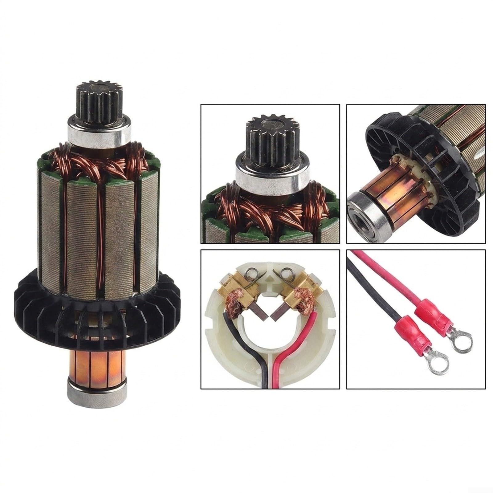 Indotto e Portaspazzole 619301-1 per DHP458 BHP458