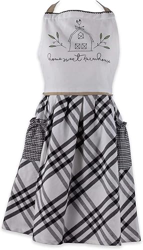 DII Home Sweet Farmhouse - Colección de cocina, delantal, color negro