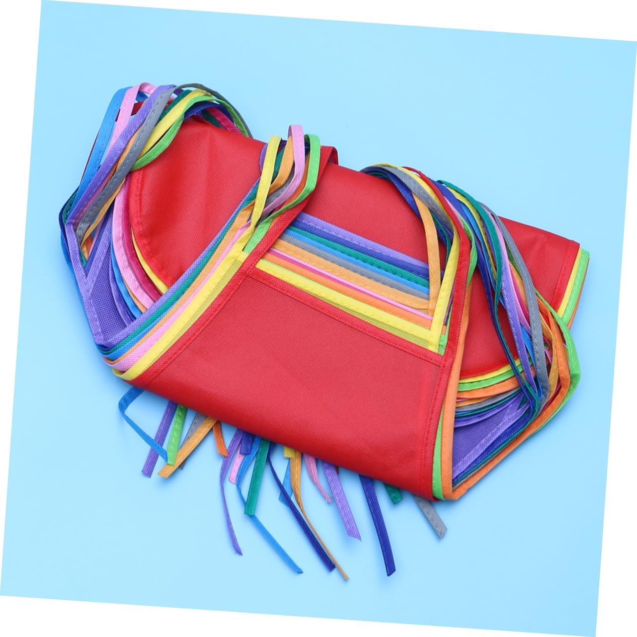 ABOOFAN Children Artist Apron 12Pcs Non Woven Fabric Painting Smock | 33cm by 48cm Size, Classroom Crafts Use, Disposable Pack, Easy Tie Waist Straps for Toddlers