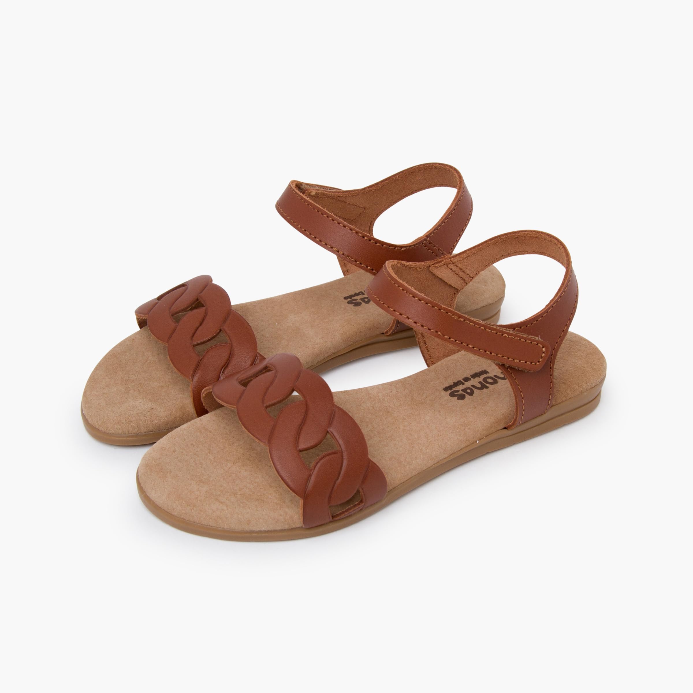 Pisamonas Sandalias Piel Eslabones Tira Adherente