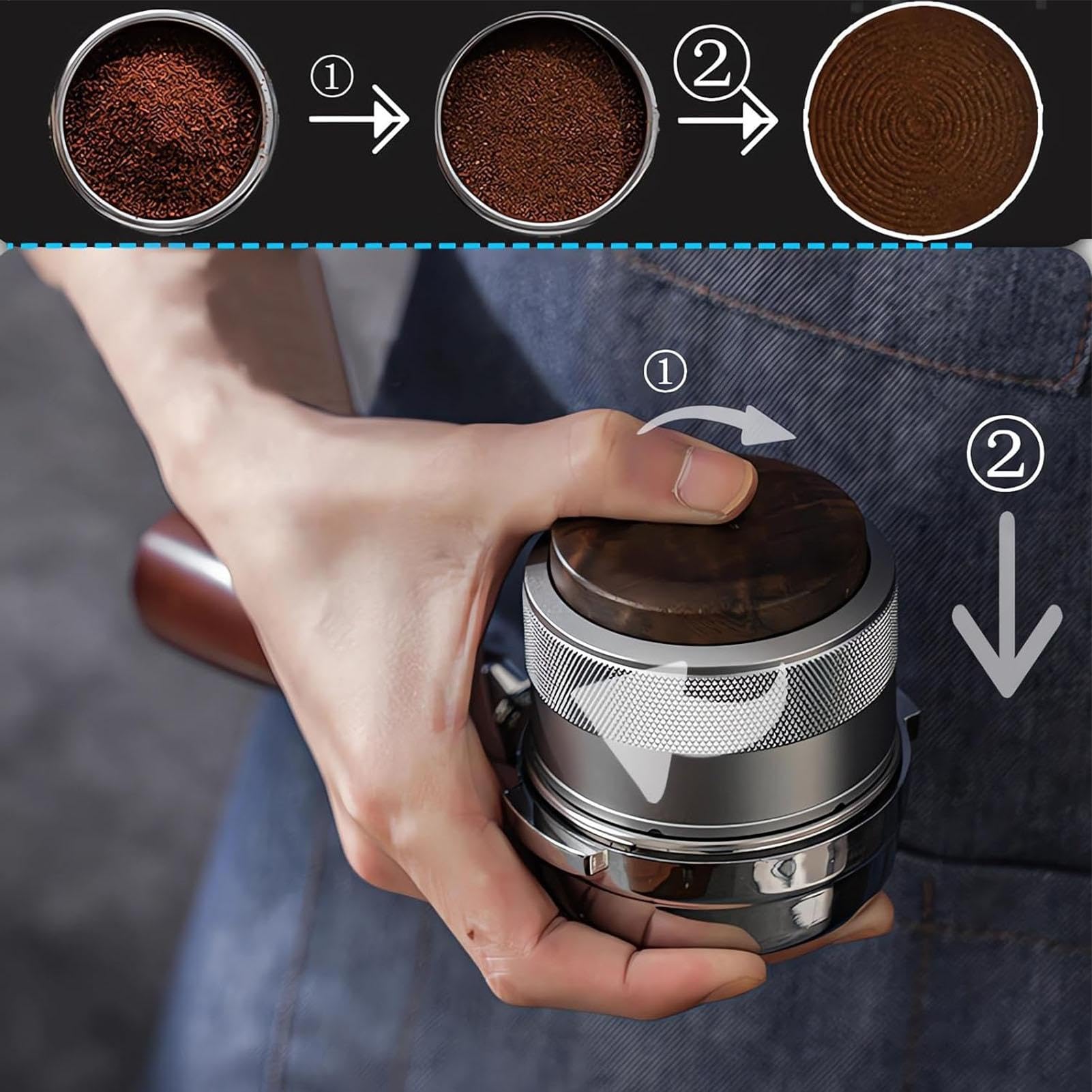 Manomissione del caffè regolabile, livellatore di caffè e manomissione | per macchine professionali per gli appassionati di tè latte e lat