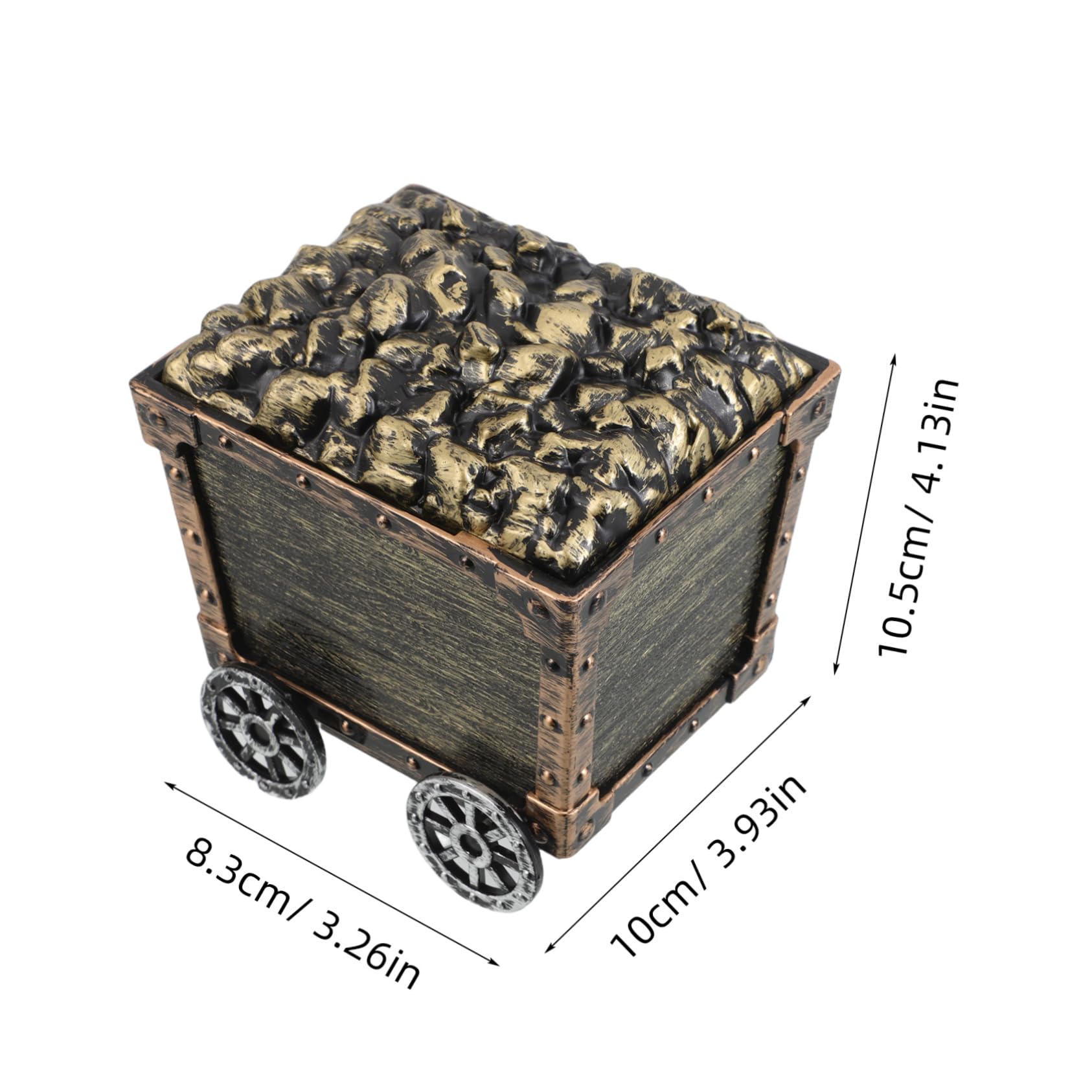 CIYODO Innovative Mining Cart Toy for Boys and Girls Treasure Chest Small Bright Colors Versatile for Holiday Decorations
