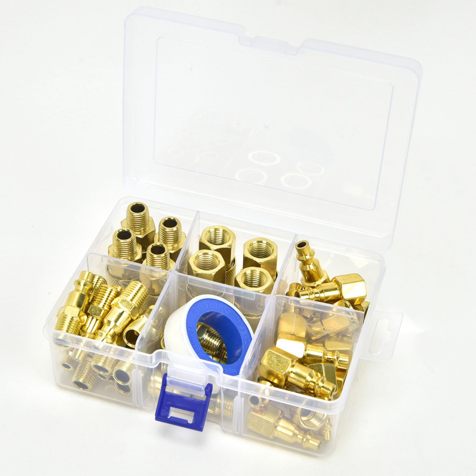 Juego De Emparejamiento Propulsado por Aire 45 Piezas A Granel Acoplamientos Atornillados 1/4NPT para Compresores Y Disposiciones Tuberías Juego Accesorios Condensador
