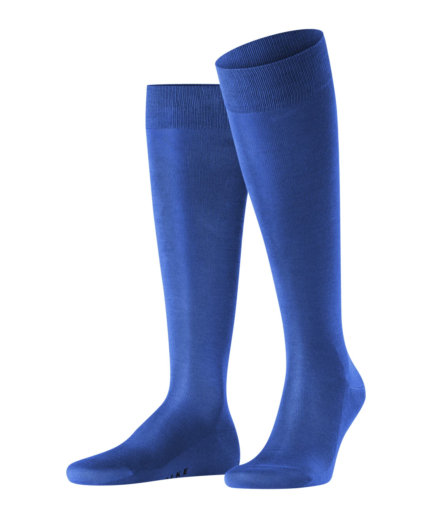 Falke Men's Blue Sapphire 6055 Tiago M Kh Fil D'écosse Cotton Long Plain 1 Pair Knee-High Socks, 8.5-9.5