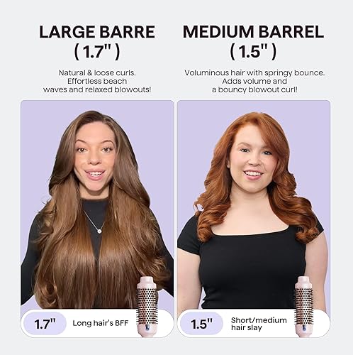 Miniatura 3 de Cepillo Térmico Wavytalk, Cepillo de Secado Express de 1.7 Pulgadas, Tecnología de Iones Negativos para Crear Secados Suaves y Relajantes, Da Cuerpo