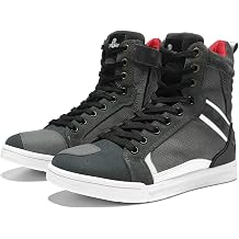 BORLENI Motorcycle Boots Street Riding Shoes Anti-Slip Outdoor Trekking Hike Work Shoes for MenBORLENI Motorcycle Boots Street Riding Shoes Anti-Slip Outdoor Trekking Hike Work Shoes for Men