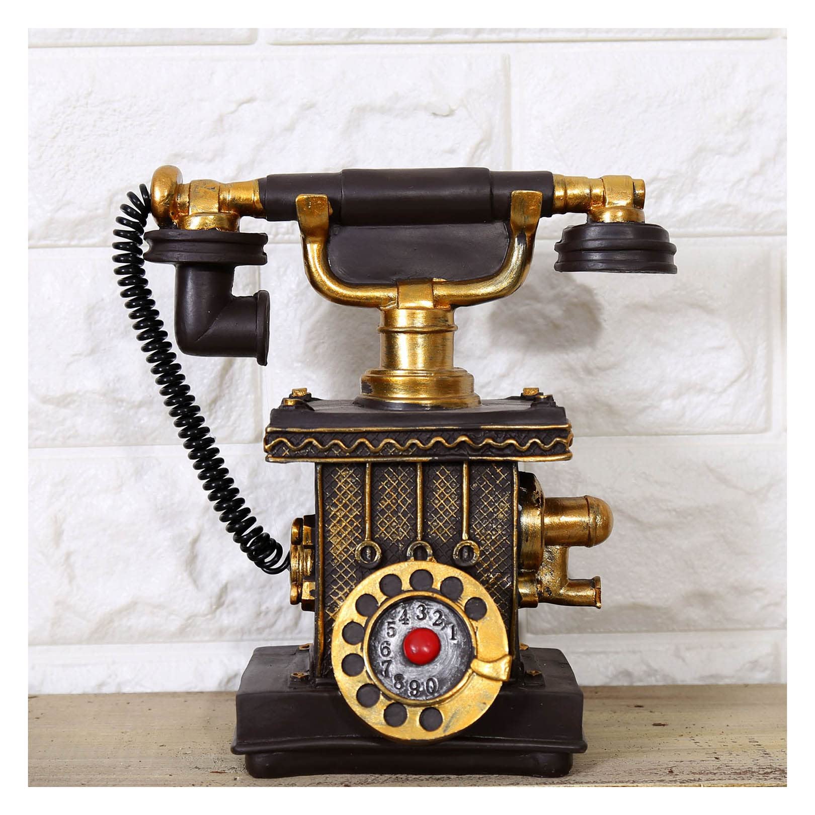 Téléphones Rétro Fixe Vintage Noir Multi Fonction Fer Téléphone À Domicile Téléphone Fixe Rétro pour Amis ou Familles Téléphone Maison