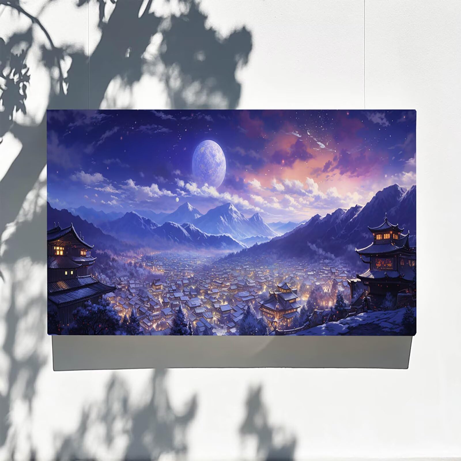 DIY Malen nach Zahlen Erwachsene Stadt Malen nach Zahlen ab 7 jahre Mädchen Berg Kreativ set für Erwachsene mit Leinwand Acrylfarben set und Pinsel, Bastelset zum Bemalen für Wanddeko 100X200cm 9w-T-E