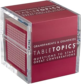 TableTopics Grandparents and Grandkids - 135 Meaningful Conversation Starting Cards, Multi Generational Communication Tool. Gifts for Grandparents