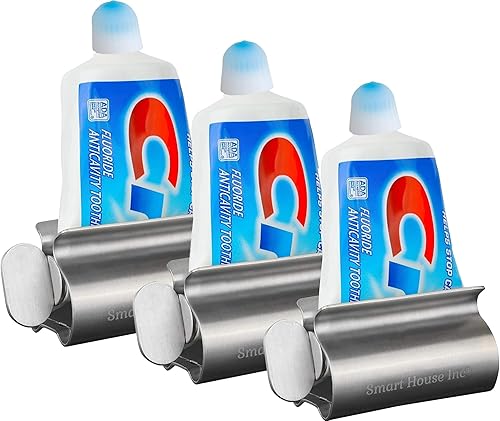 Rodillos exprimidores de pasta de dientes, rodillo de tubo de acero inoxidable, ahorra pasta de dientes, cremas, pone fin a los residuos