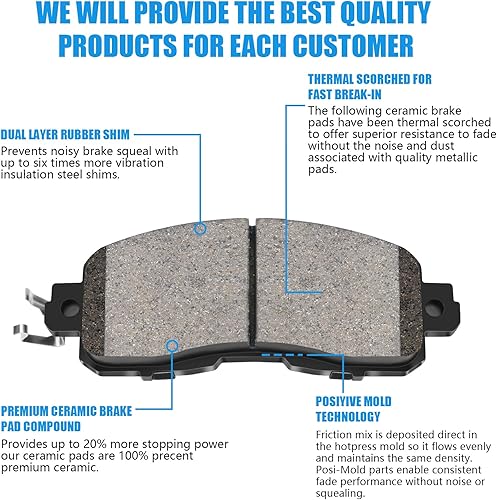 Miniatura 2 de Pastillas de freno traseras de repuesto automotrices para Chrysler 200Sebring, Dodge AvengerCaliber, Jeep CompassPatriot, Mitsubishi
