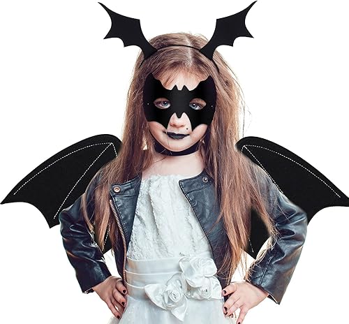 Miniatura 7 de Accesorio de disfraz de murciélago de Halloween, diadema y máscara de ojos para fiesta de Halloween, cosplay, baile de disfraces, carnaval