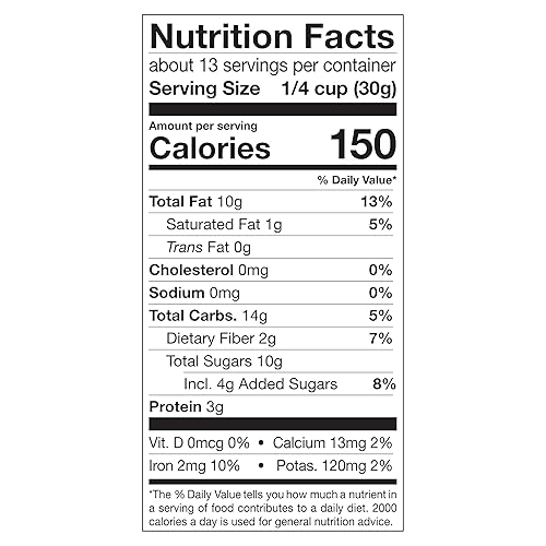 Miniatura 10 de Power Up Mega Omega Trail Mix Gourmet Nut - Bolsa de mezcla de frutos secos, 14 onzas